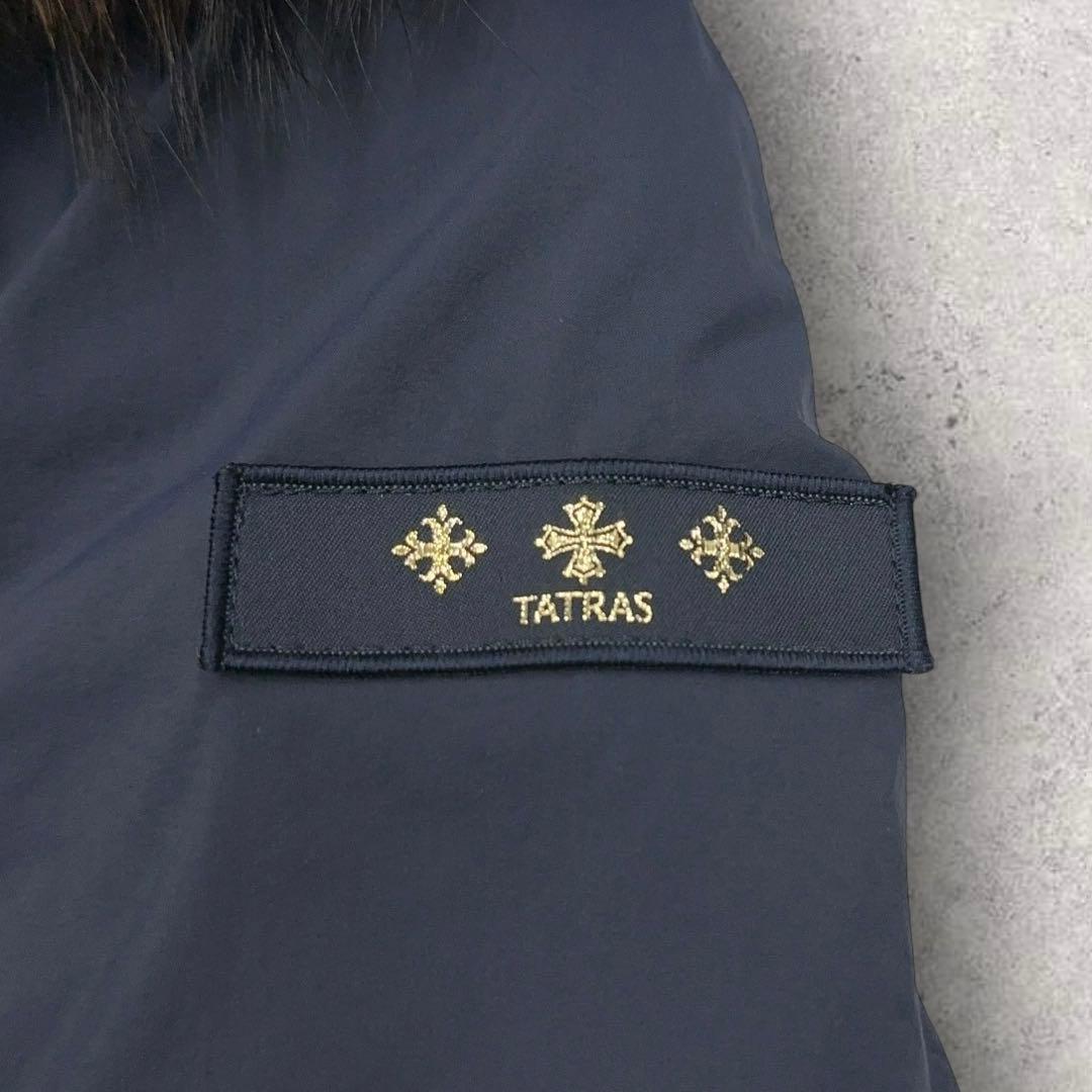 11561【美品・リバーシブル】TATRAS☆ファー付きダウンジャケットコート