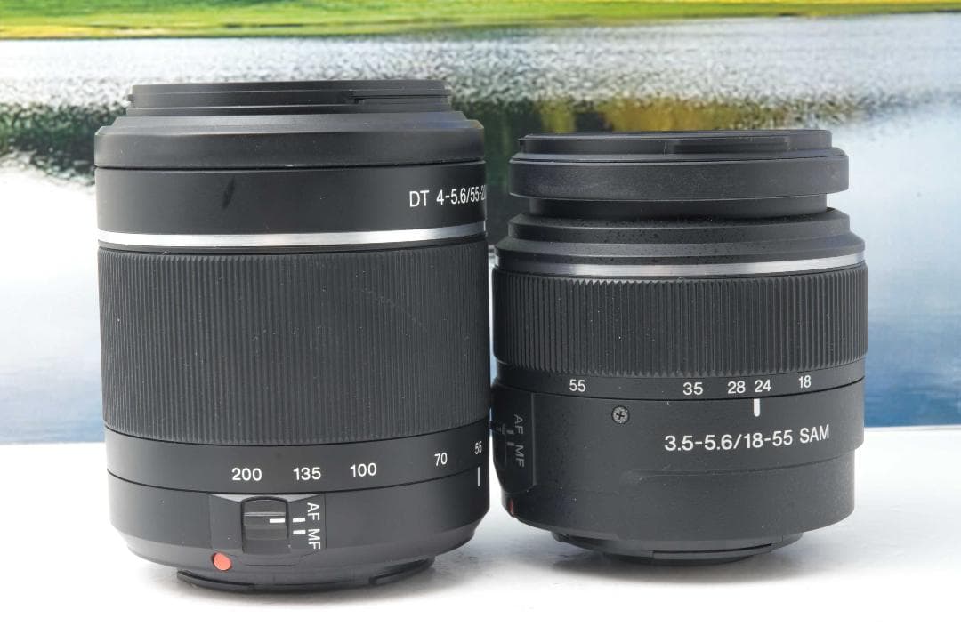 ショット数7447枚 SONY α57 ダブルレンズ 一眼レフ バッグ脚立付き