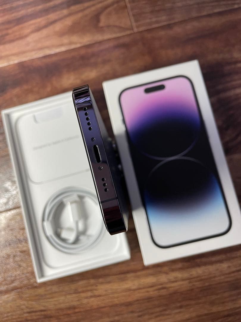 Apple iPhone 14 Pro 256GB ディープパープル　○判定