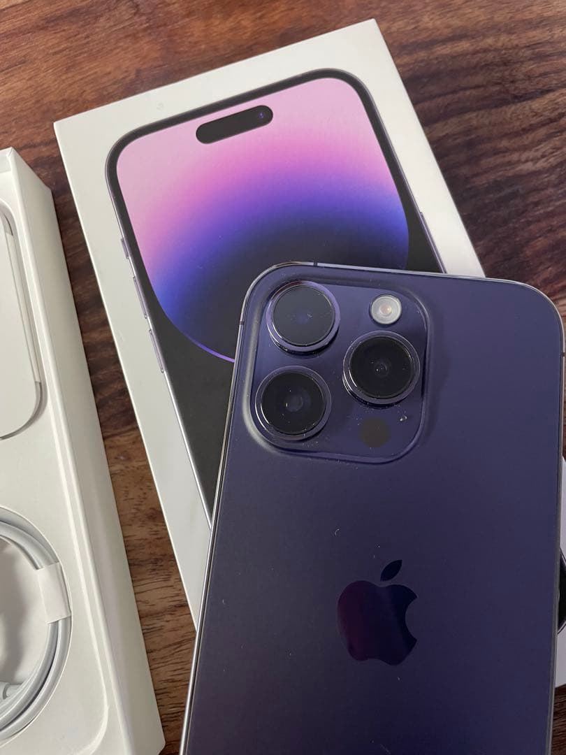 Apple iPhone 14 Pro 256GB ディープパープル　○判定