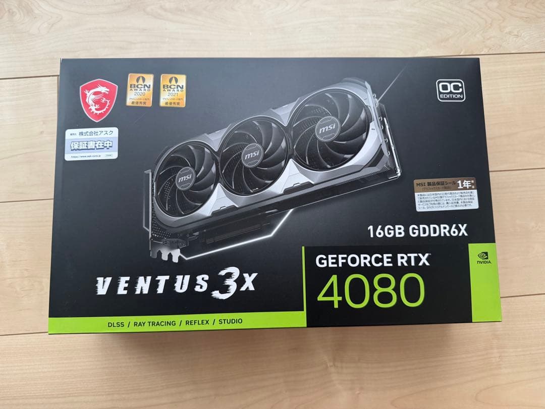 【美品】MSI VENTUS 3X GEFORCE RTX 4080 16GB