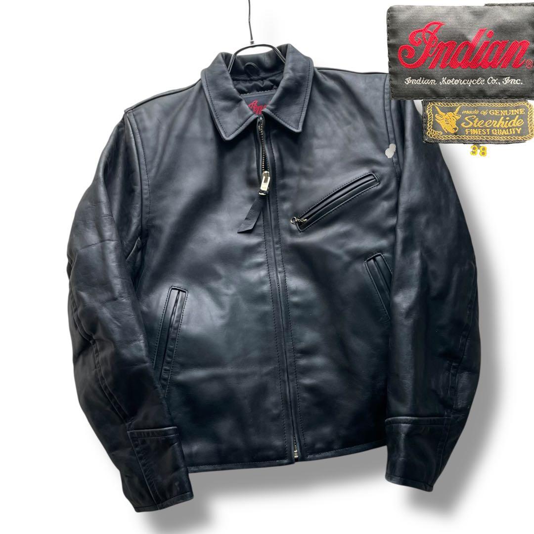 INDIAN MOTORCYCLE インディアン レザーライダースジャケット38