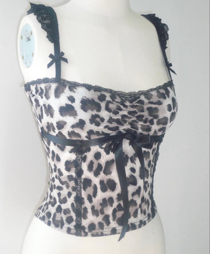 Angelnumber555 レオパード キャミソール