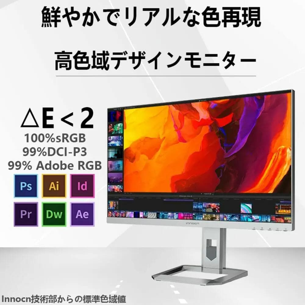 n*h様 新品 INNOCN 27M2U ミニLED 4K HDR1000 Sw
