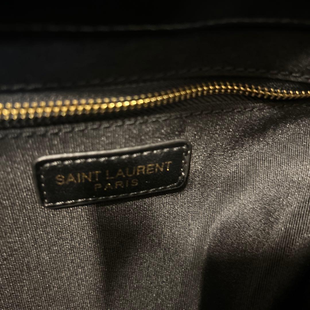YSL 黒 キルティングバッグ 大きめ
