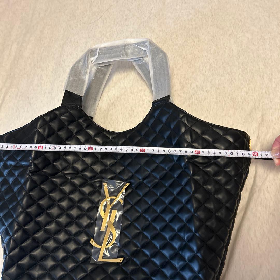 YSL 黒 キルティングバッグ 大きめ
