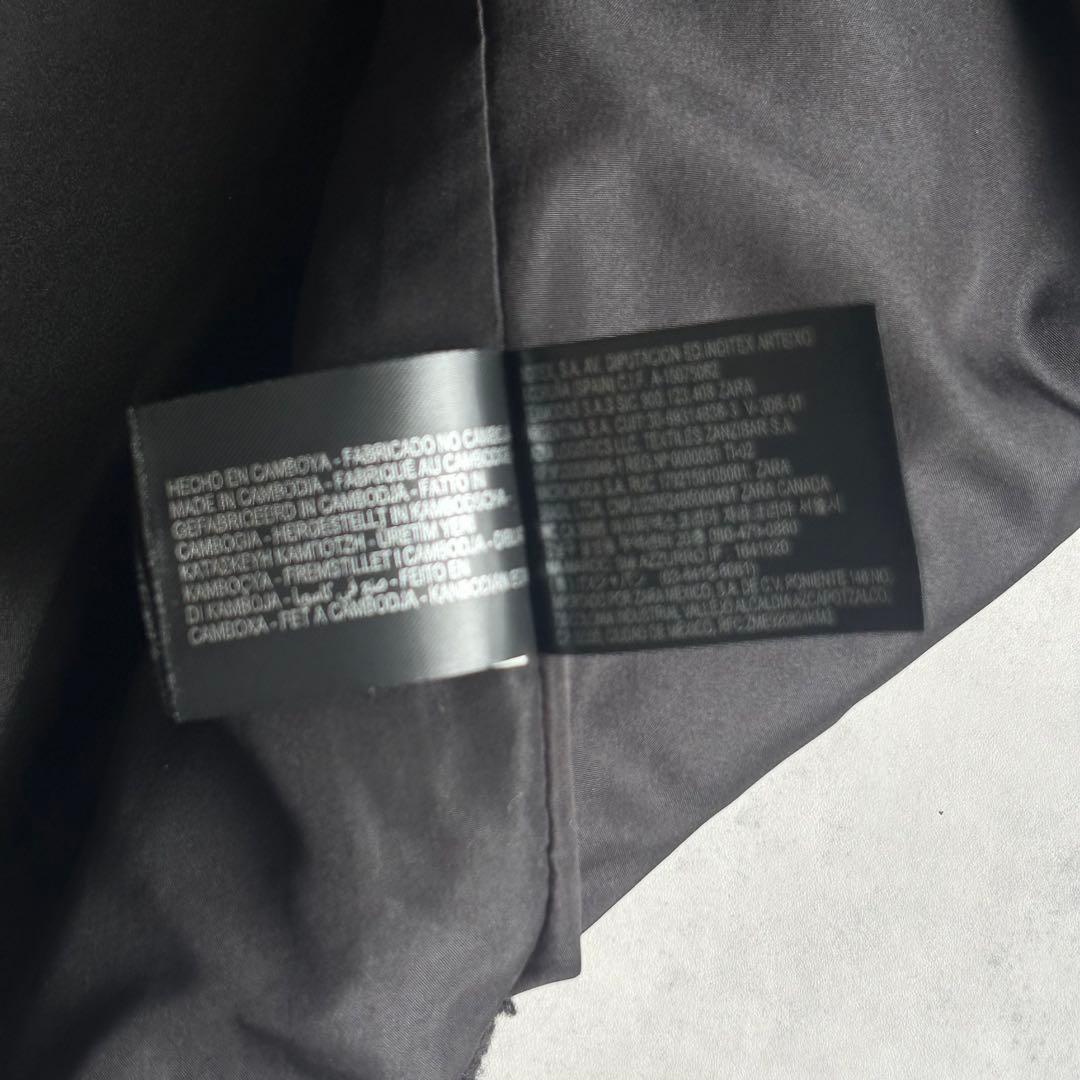 ZARA テディベアコート ボア チェスターコート マキシ丈 シングル 黒