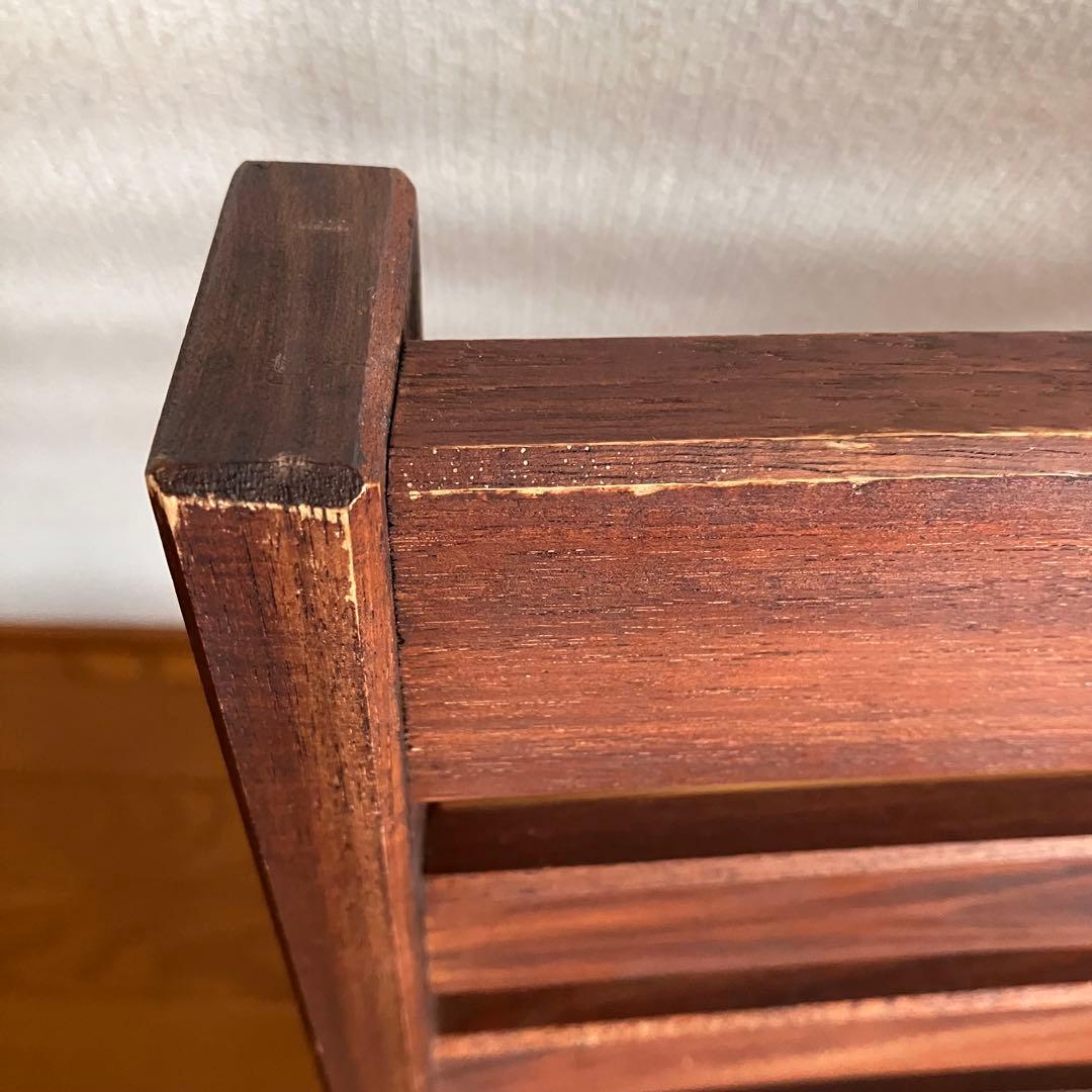 木製 折りたたみ椅子 2脚セット ブラウン