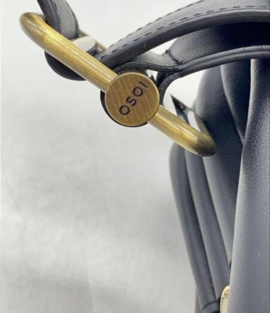 【美品】OSOI MINI BROT ショルダーバッグ　黒　ゴールド金具　韓国