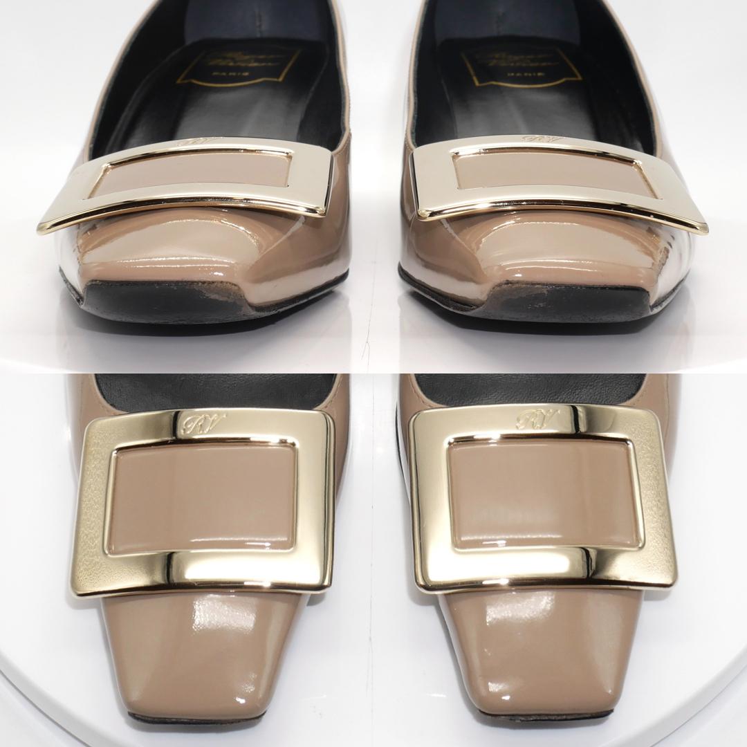 37　Roger Vivier　ロジェヴィヴィエ　ベルヴィヴィエ　グレージュ