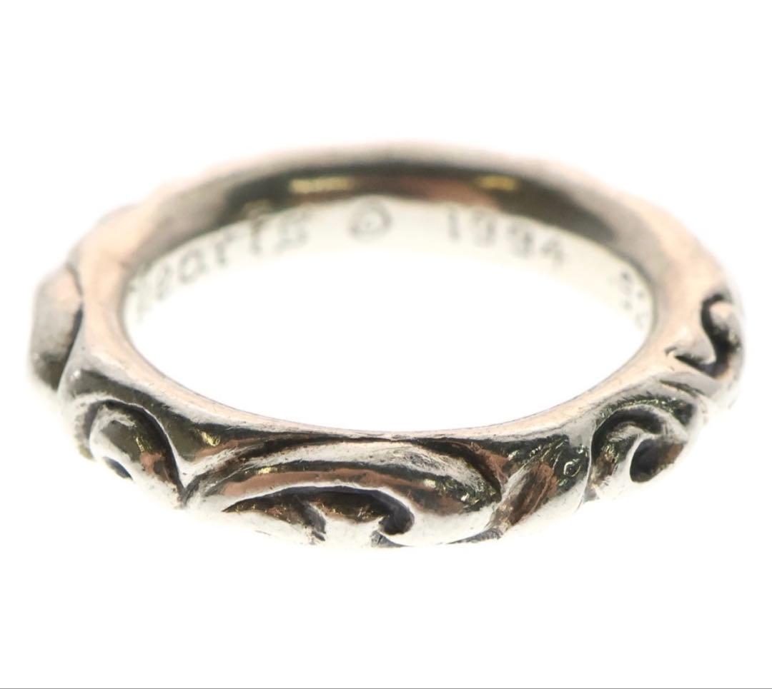 美品　CHROME HEARTS クロムハーツ スクロールバンド リング　指輪