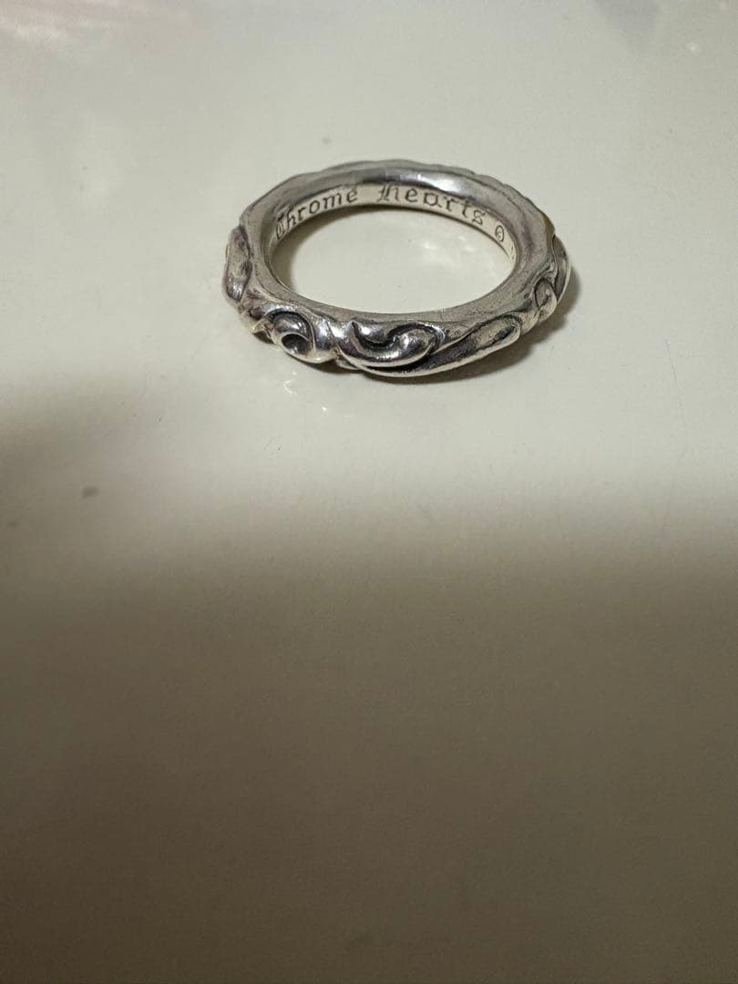 美品　CHROME HEARTS クロムハーツ スクロールバンド リング　指輪