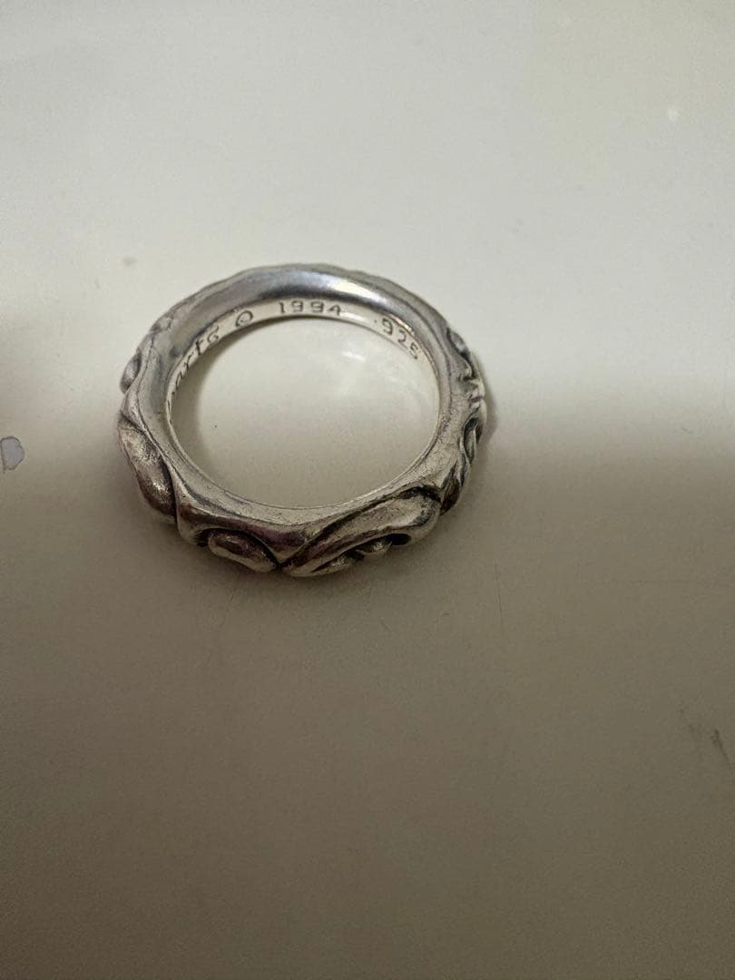 美品　CHROME HEARTS クロムハーツ スクロールバンド リング　指輪