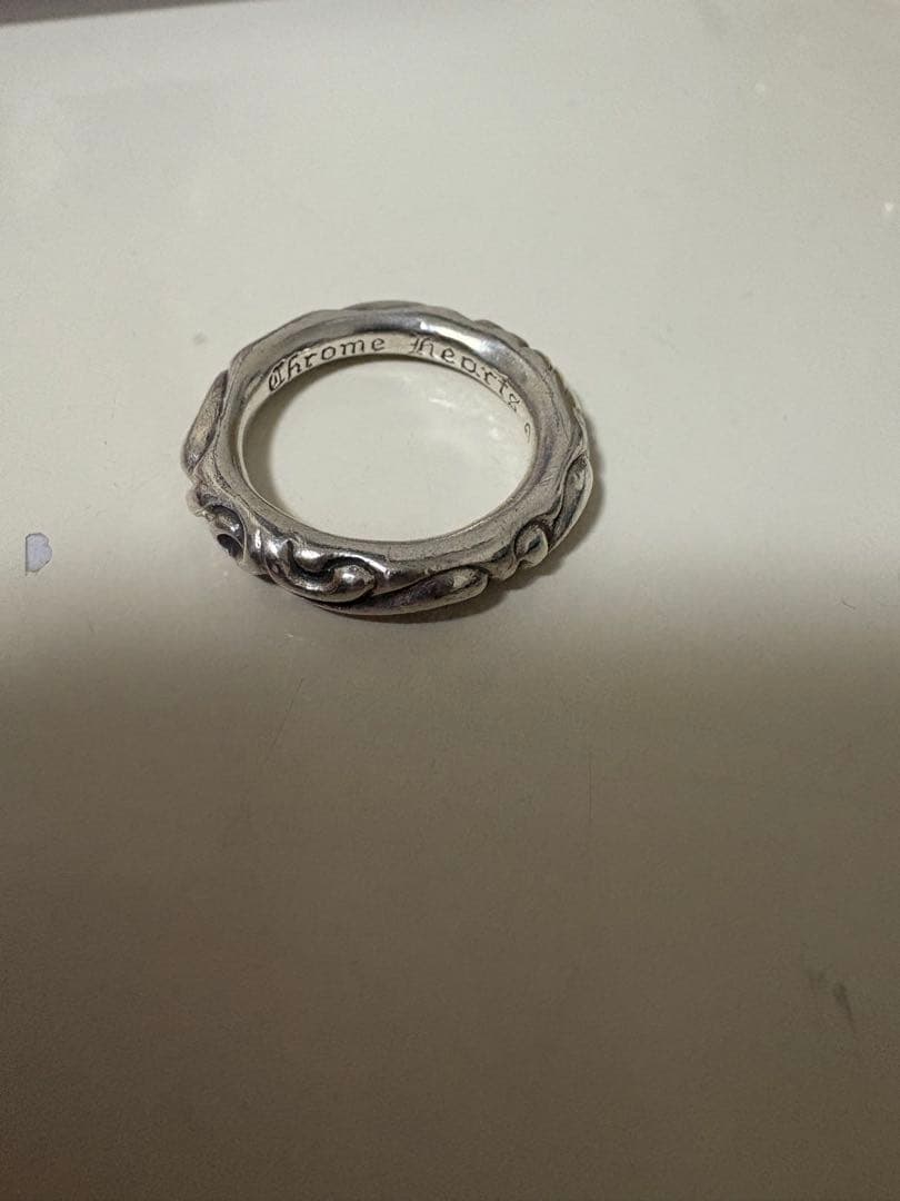 美品　CHROME HEARTS クロムハーツ スクロールバンド リング　指輪