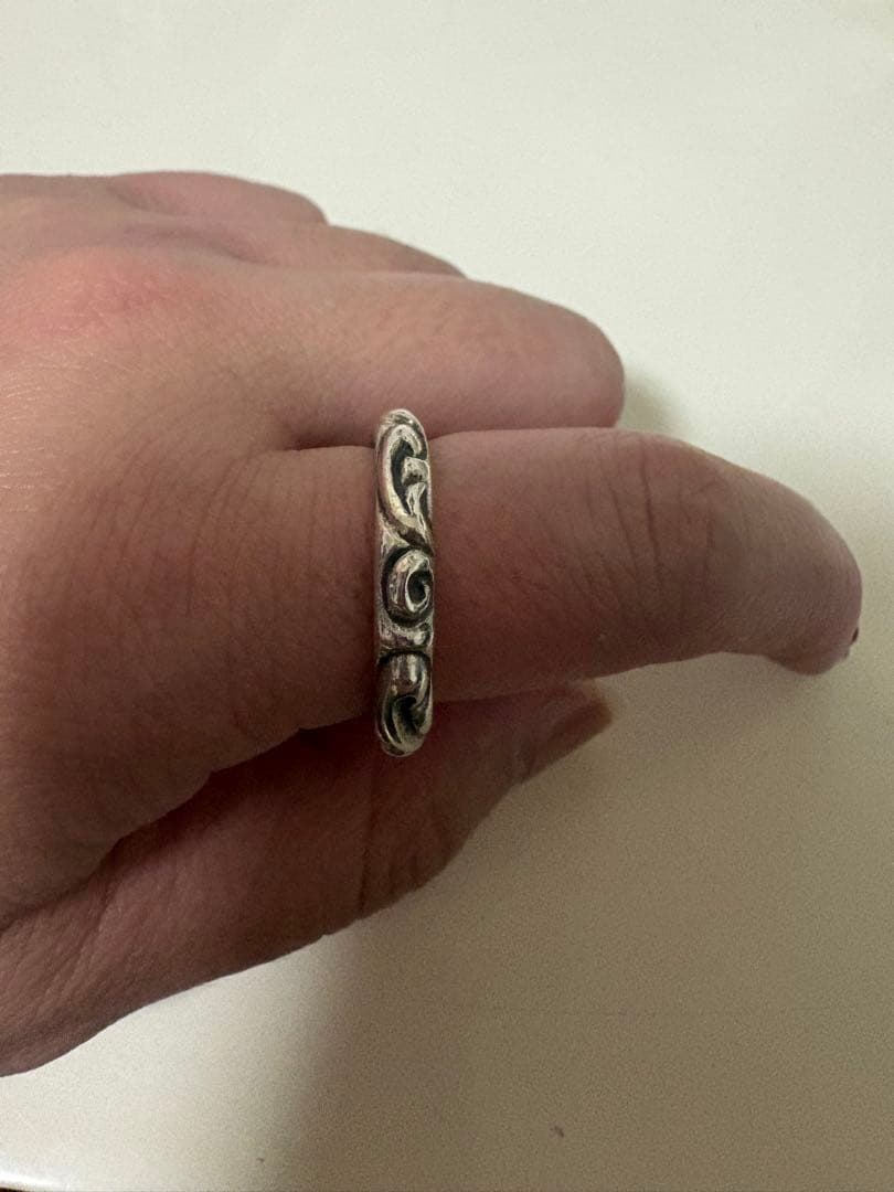美品　CHROME HEARTS クロムハーツ スクロールバンド リング　指輪