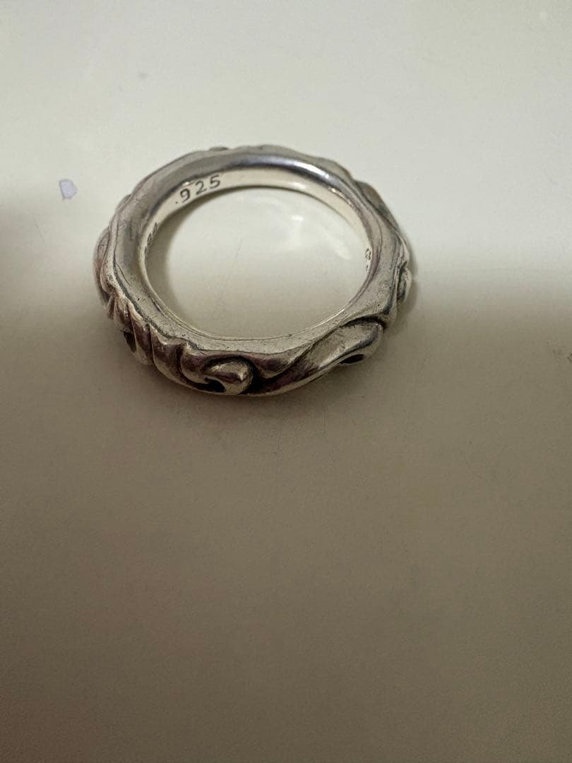 美品　CHROME HEARTS クロムハーツ スクロールバンド リング　指輪