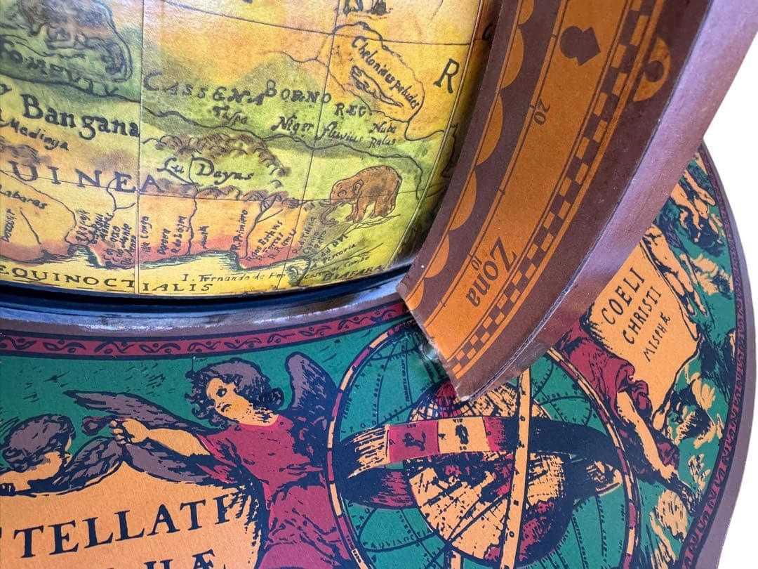 【希少品】イタリア製 ワインセラー ワインラック 地球儀 キャスター付 レトロ
