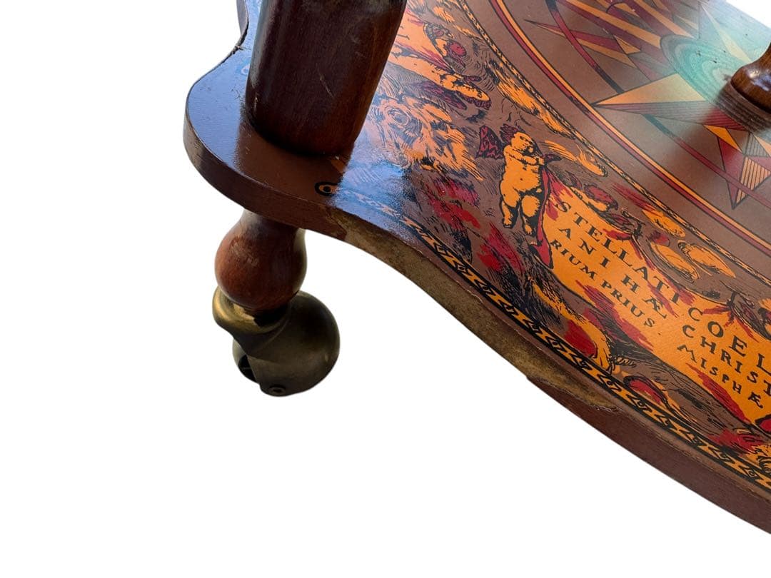 【希少品】イタリア製 ワインセラー ワインラック 地球儀 キャスター付 レトロ