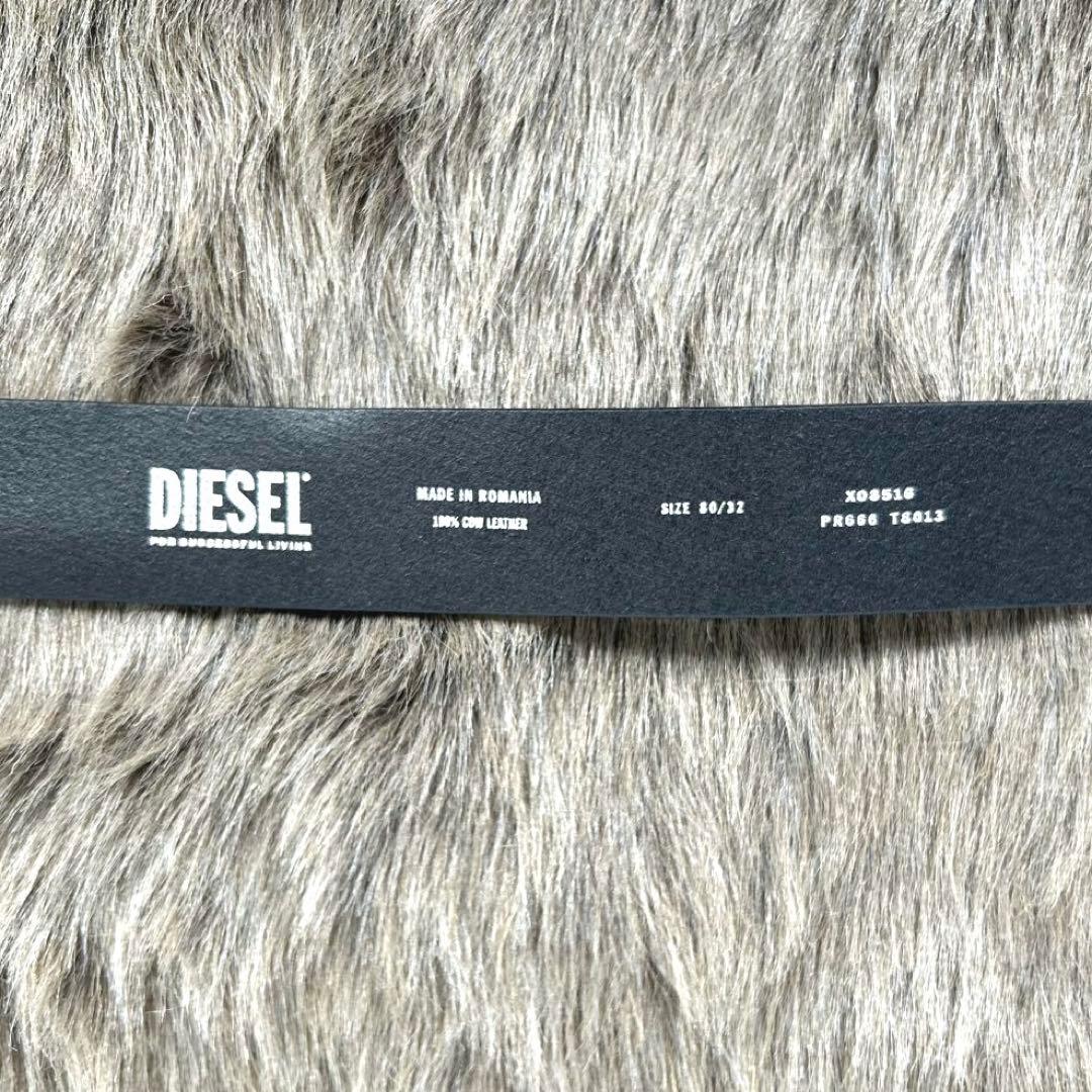 ディーゼル　DIESEL ベルト　レザー　未使用保管品　黒　タグ付き　T205