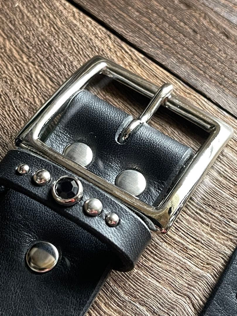 ディッキーズ874専用スタッズベルト　シルバー　オイルドレザーHTC CALEE