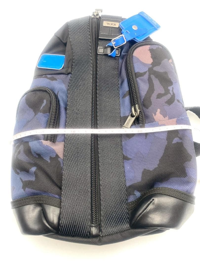 TUMI サラトガ 222393 迷彩ボディバッグ ネイビー ワンショルダー 黒