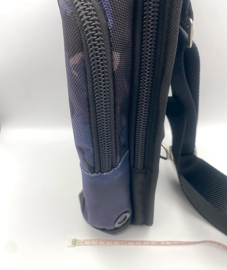 TUMI サラトガ 222393 迷彩ボディバッグ ネイビー ワンショルダー 黒