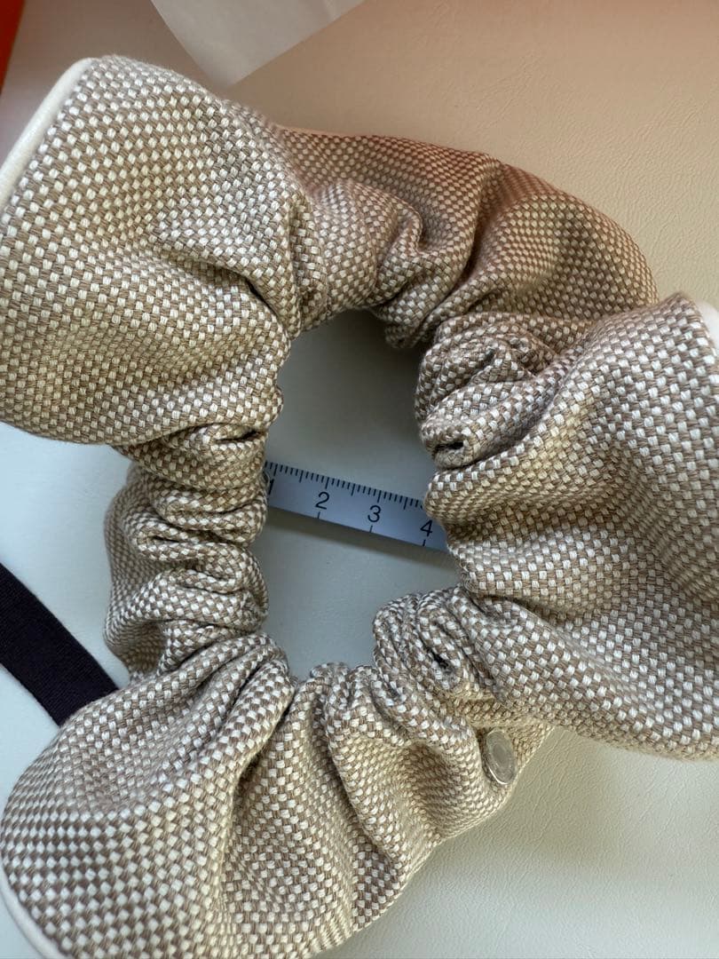 新品未使用　エルメス　シュシュ 《クラウディア》 プラン・エア　本物保証