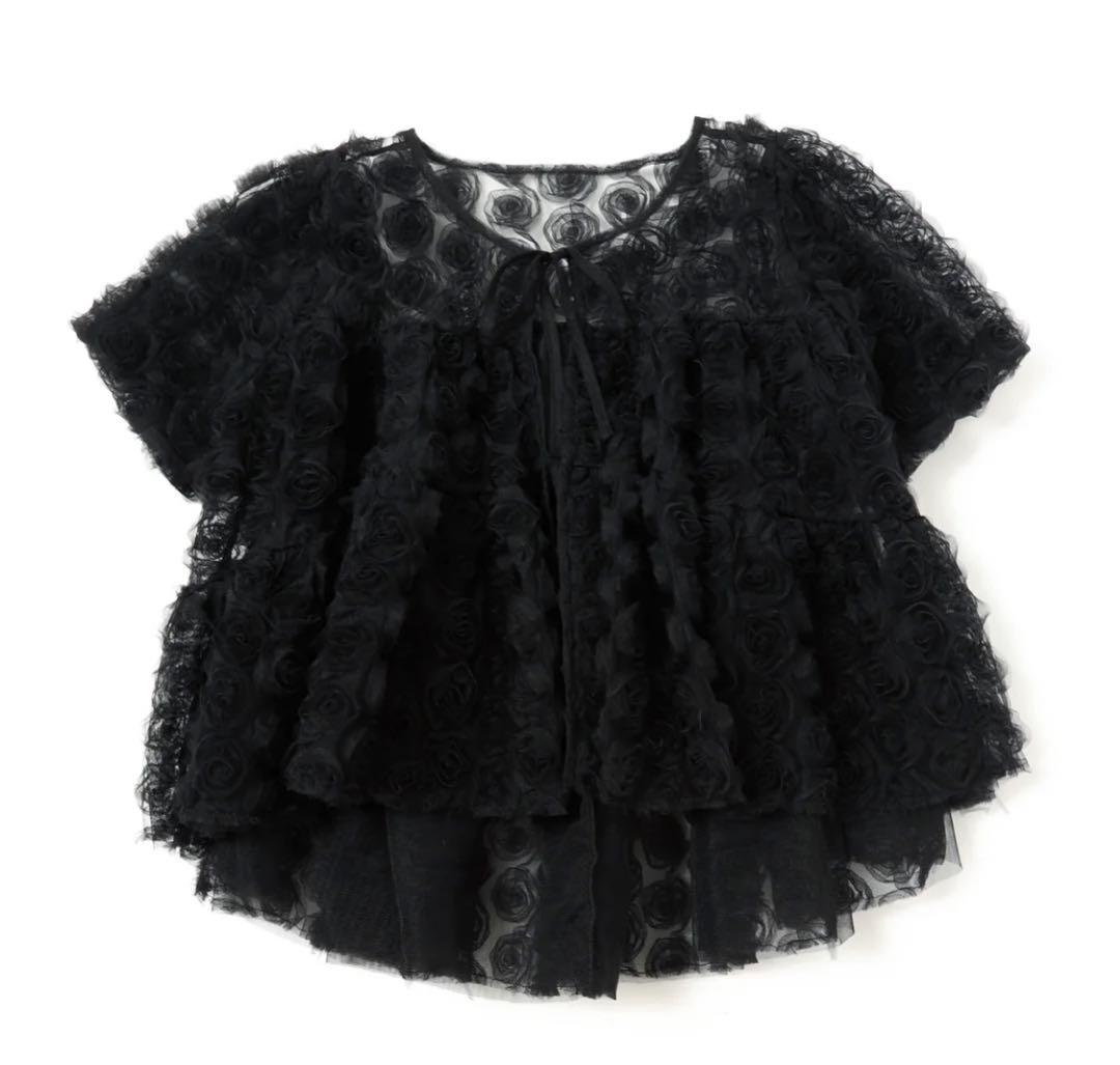 の*し様 最安値【美品】パフツイードブラックあさぎーにょ poppy