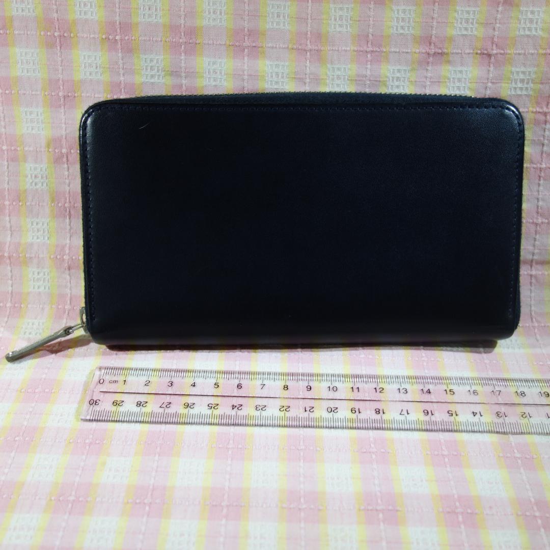 〇 / 中古 WHITEHOUSE COX ラウンドジップ長財布 / ブラック