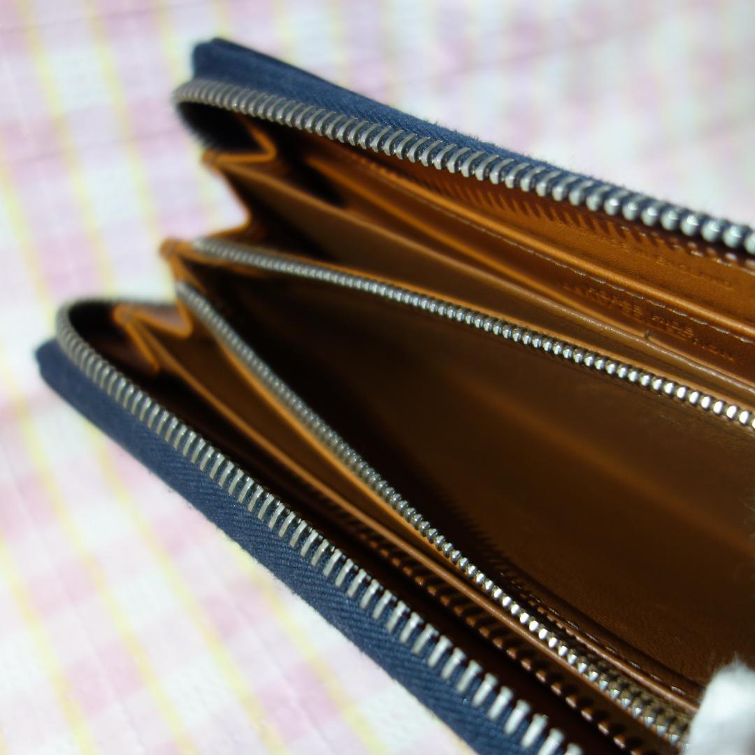 〇 / 中古 WHITEHOUSE COX ラウンドジップ長財布 / ブラック