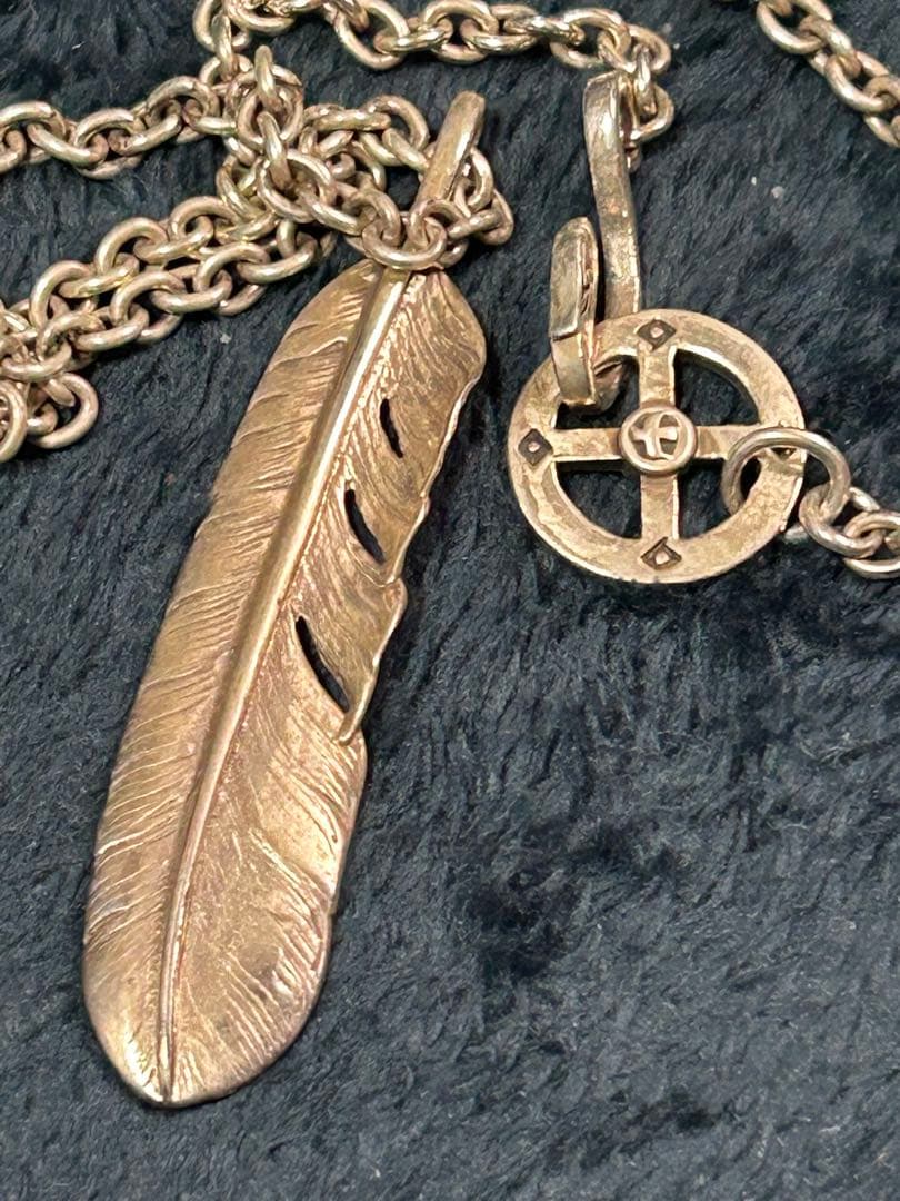 フェザー　ホイール　ネックレス