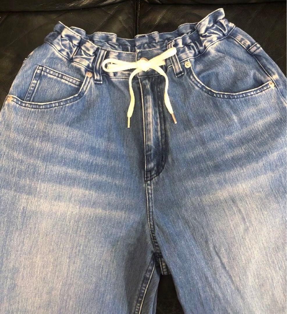 ほぼ新品♪ドロストワイドカットデニム ♪『VERY』YouTube紹介アイテム