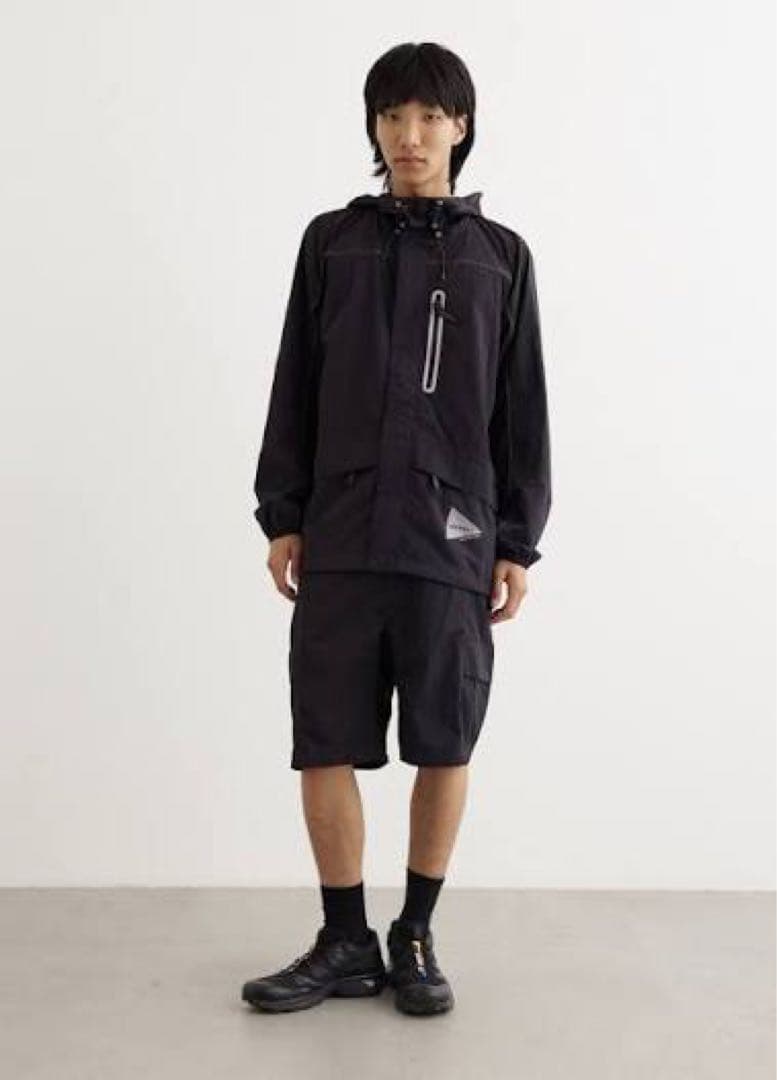 Gramicci x AND WANDERパッチワークウィンドパーカー Sサイズ