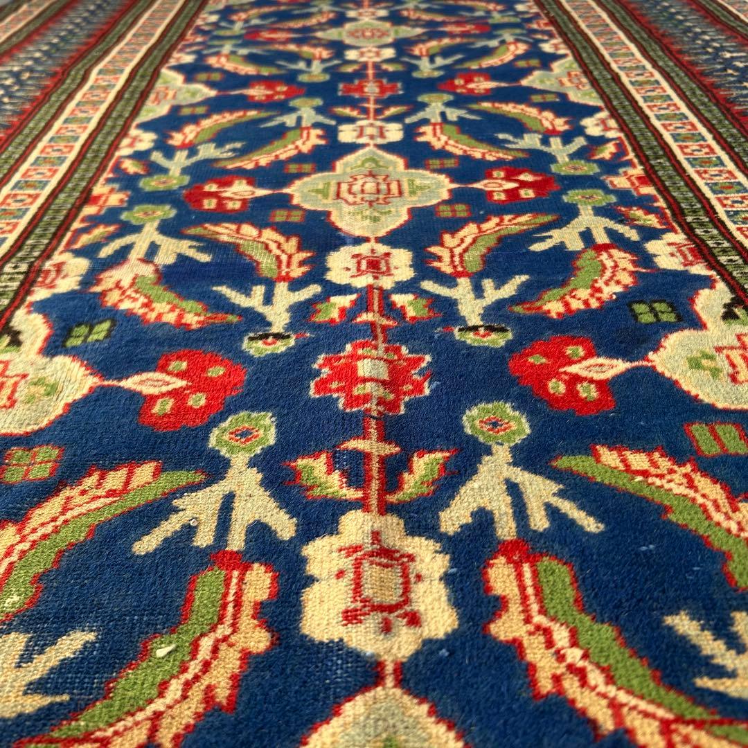 【1980s Vintage】151cm × 89cm ラホール産 ラグ