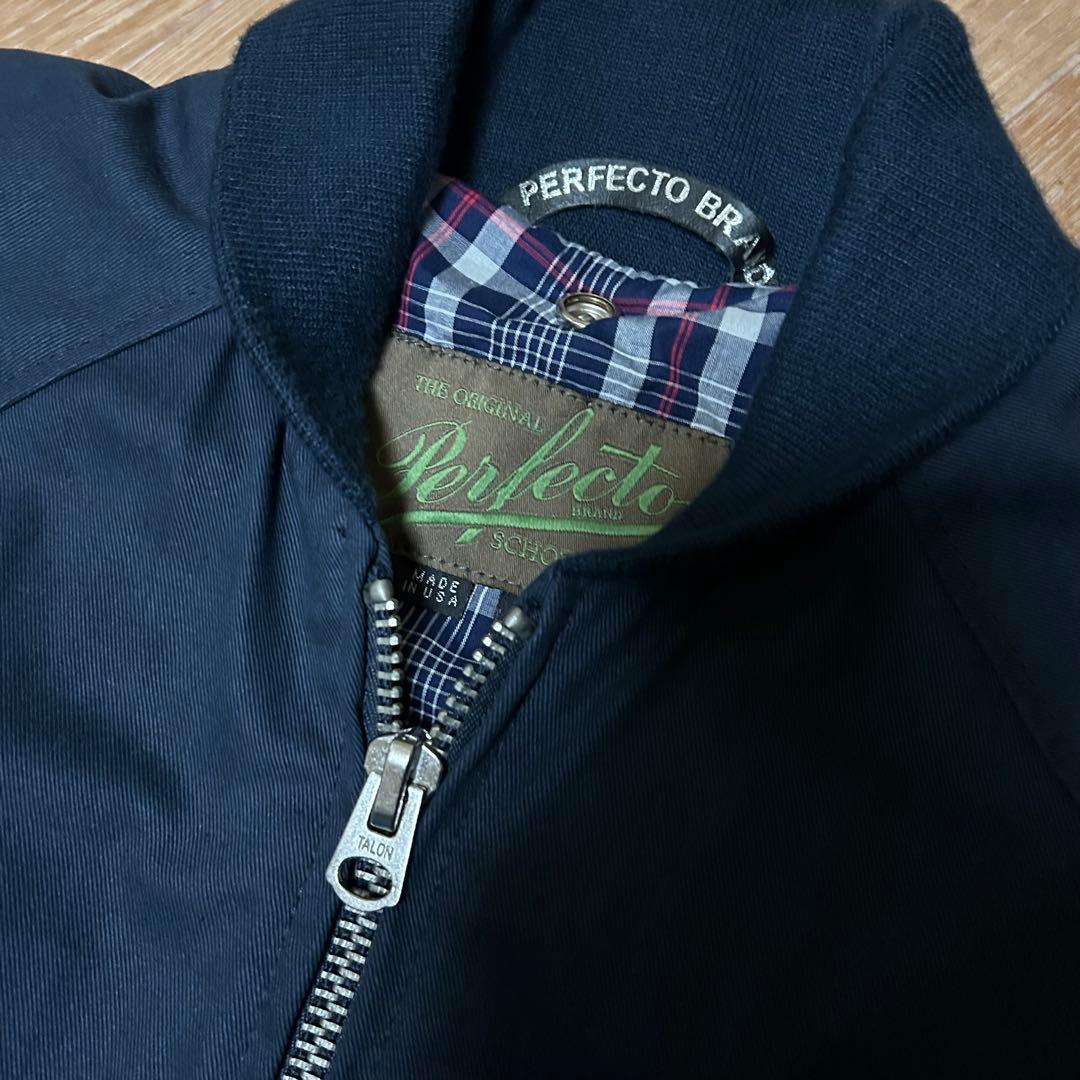 良品 USA製 Perfecto Schott ハリントンジャケット M