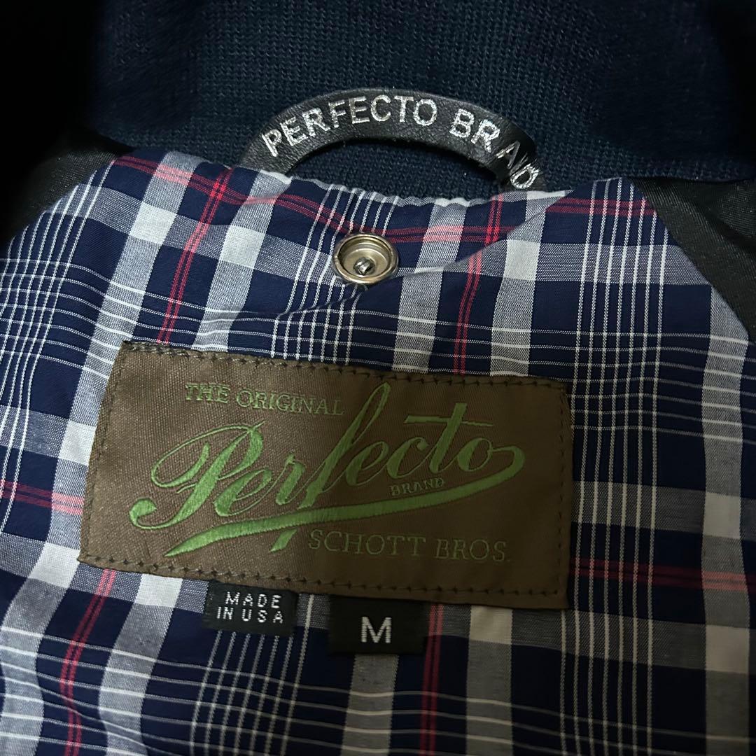 良品 USA製 Perfecto Schott ハリントンジャケット M