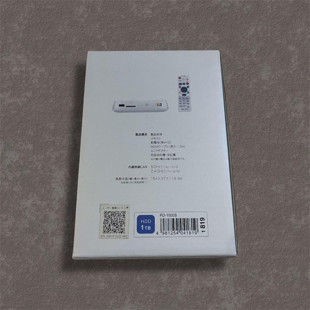 BUFFALO おもいでばこ 1TB PD-1000S 11ac対応 動作確認済