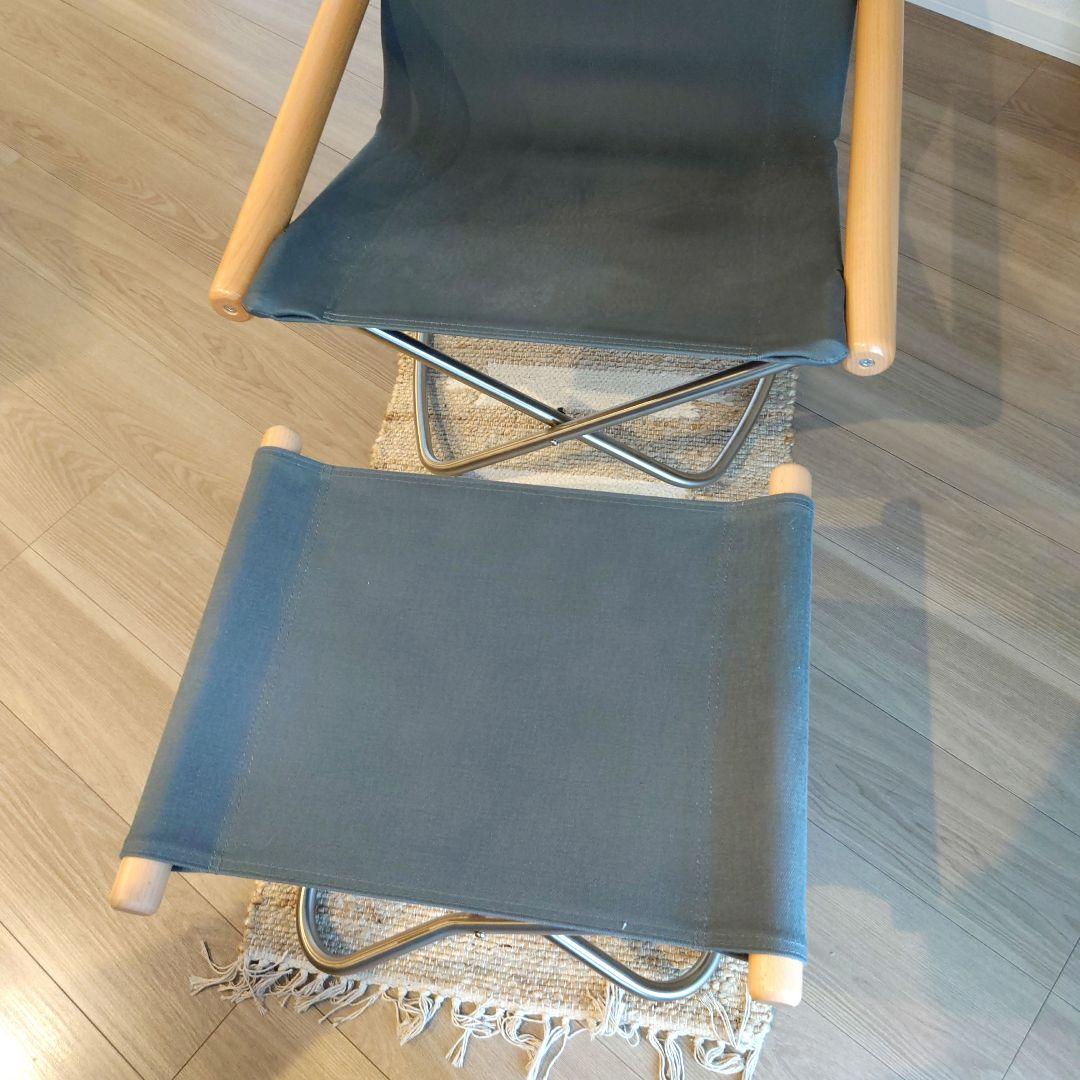 NychairX ニーチェア ロッキングチェア&オットマン　グレー