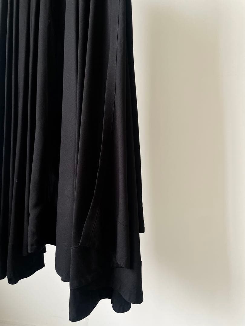 【LIMI feu】レーヨンフロントギャザーラップスカート