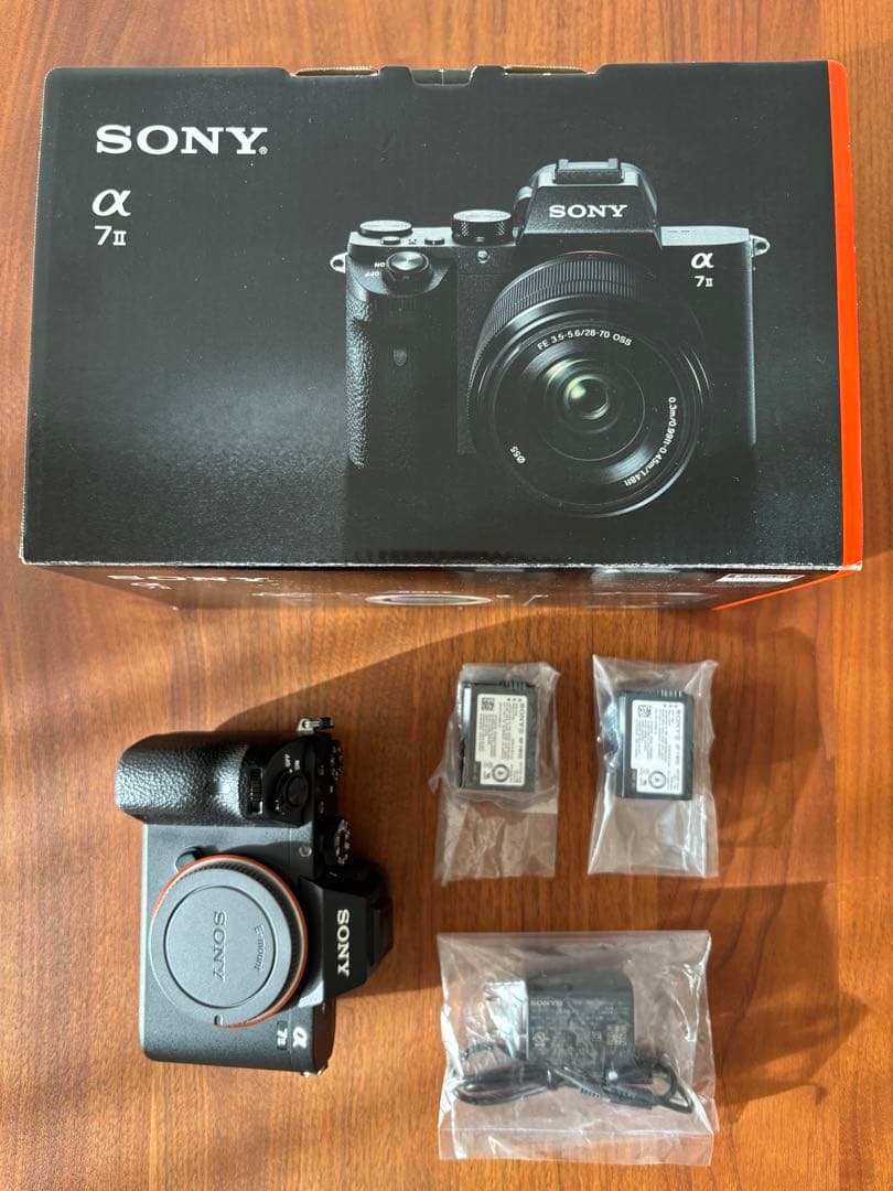 SONY α7 II ミラーレス一眼 バッテリー2個、レリーズ付