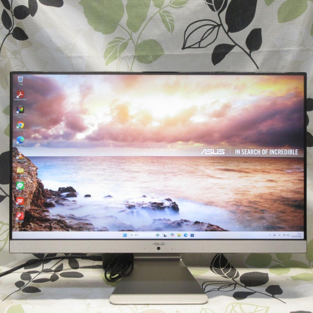 Win11公式対応i5/メ8G/新品SSD480G/カメラ/フレームレス/無線