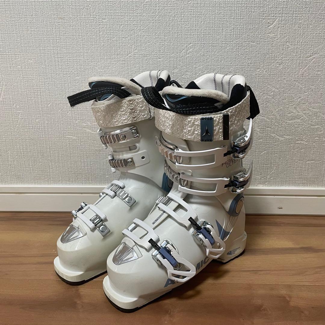 elan146cm ATOMIC23/23.5cmストック付きスキーセット