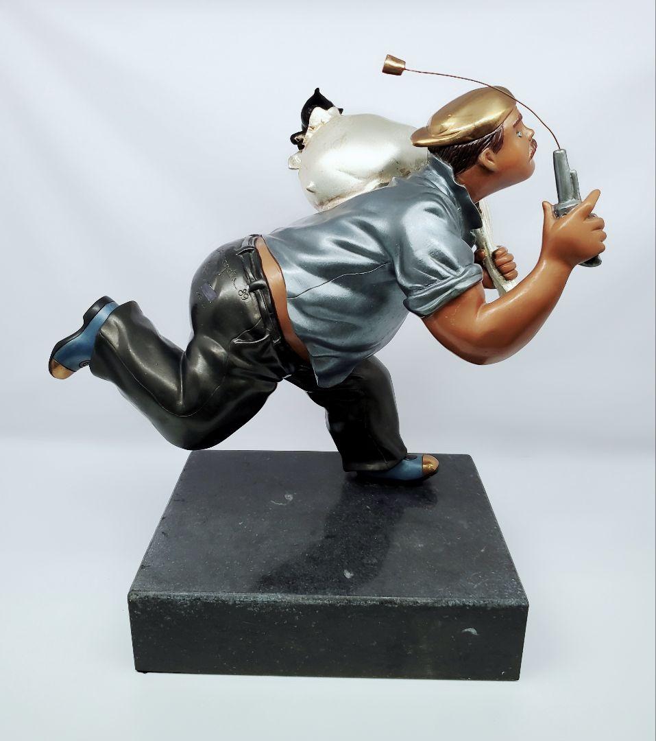 管JB 本物保証 ヒロヤマガタ ブロンズ 猫泥棒 Cat Burglar