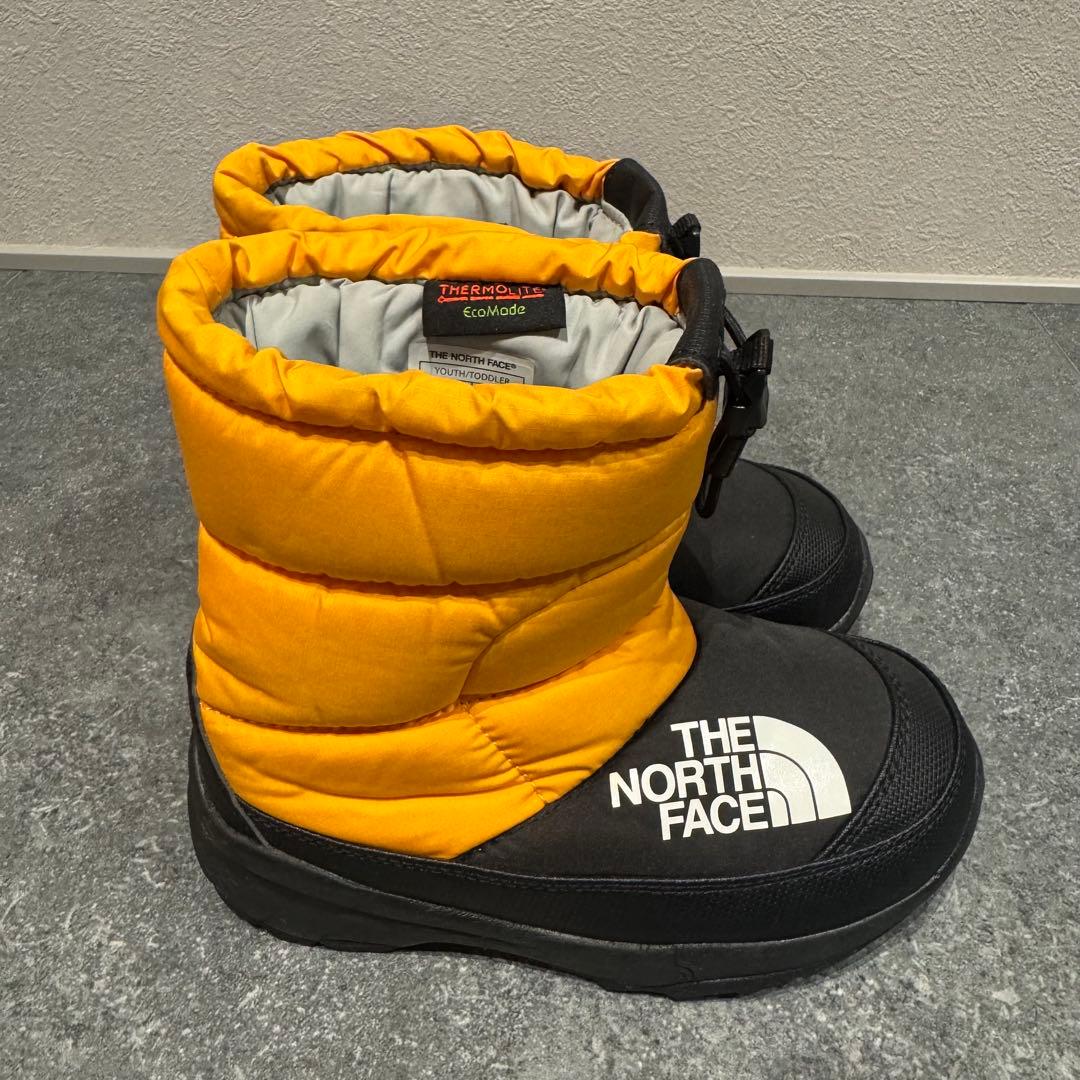 未使用品希少THE NORTH FACE スノーブーツヌプシレア黒黄色19センチ