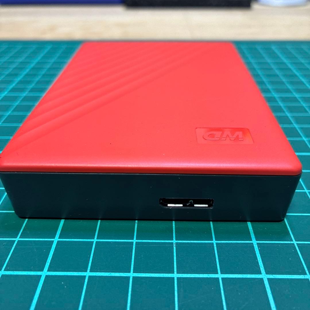 WD My Passport 外付けHDD 4T 赤