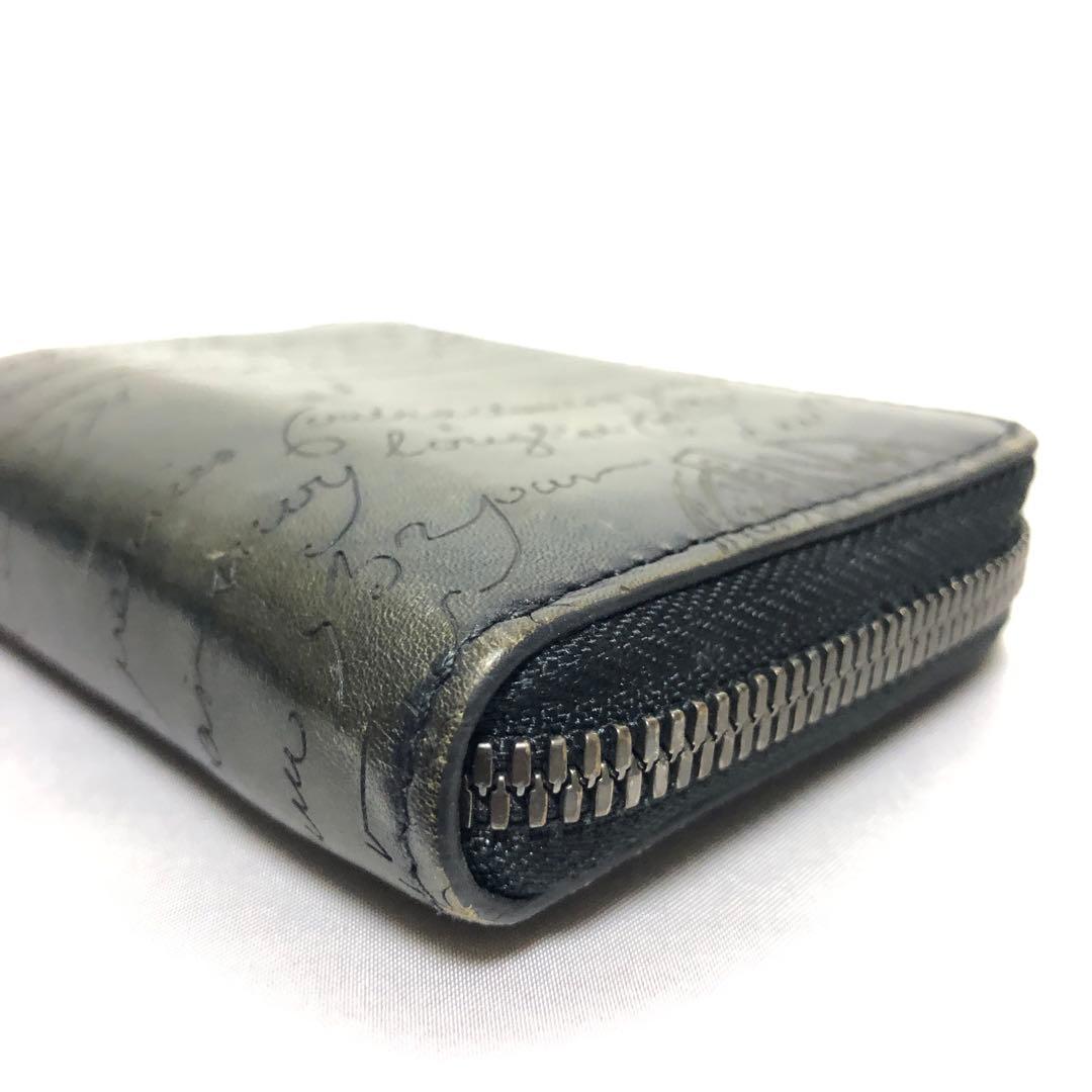 ベルルッティ　ケース　ワパ　カリグラフィ　ホールマーク　ダークグレー