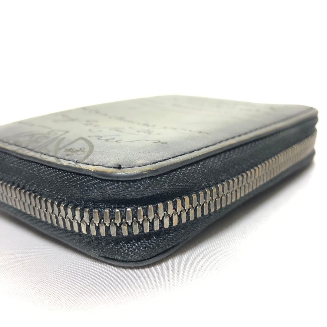 ベルルッティ　ケース　ワパ　カリグラフィ　ホールマーク　ダークグレー