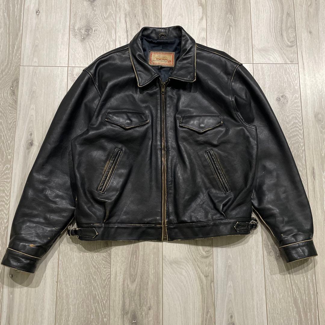 80s Lee TREVOR 2XL レザージャケット ライダースジャケット