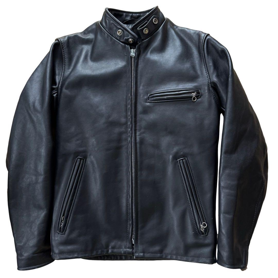 Schott ショット 641ライダースジャケット ボアライナー付 レザー 34
