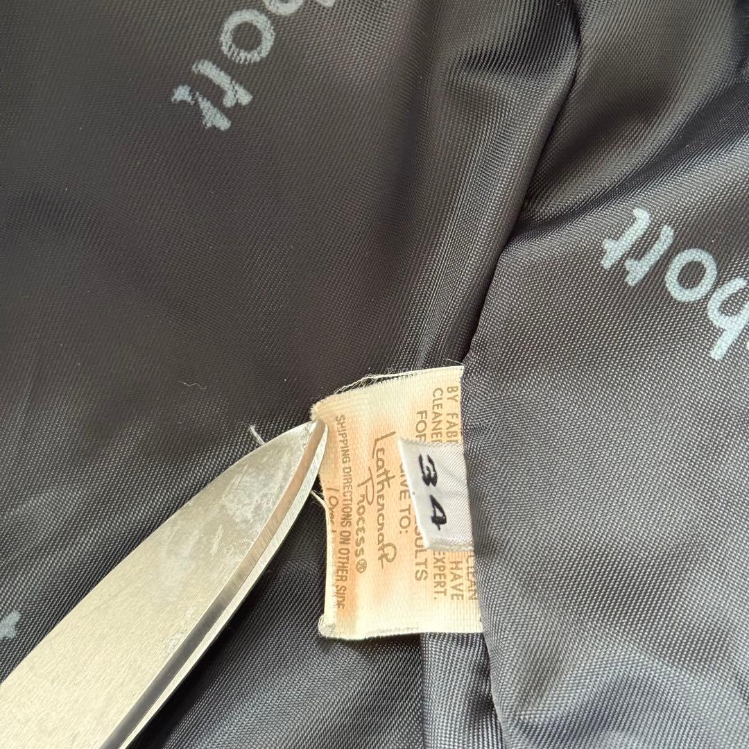 Schott ショット 641ライダースジャケット ボアライナー付 レザー 34